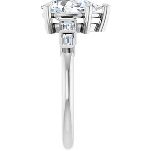 Sterling Silver 10x6 mm Pear Ring Mounting – image 7