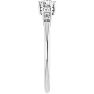 Sterling Silver 3.2 mm Round Ring Mounting – image 7