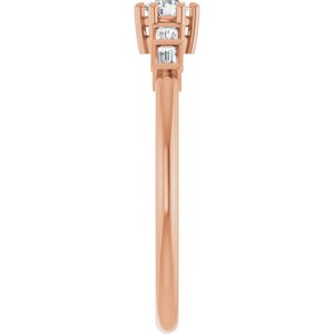 14K Rose Gold 3.2 mm Round Ring Mounting – image 7