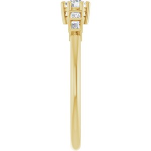 10K Yellow Gold 3.2 mm Round Ring Mounting – image 7