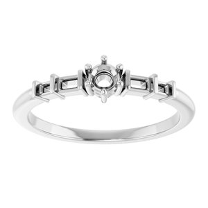 Platinum 3.2 mm Round Ring Mounting – image 6