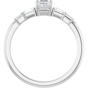 Sterling Silver 3.25x3.25 mm Square Ring Mounting – image 3