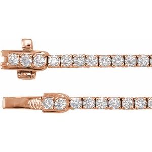 14K Rose Gold 10 CTW Lab-Grown Diamond 16" Necklace – image 2