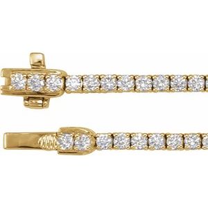 14K Yellow Gold 10 CTW Lab-Grown Diamond 16" Necklace – image 2