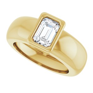 14K Yellow Gold 5/8 CT Lab-Grown Diamond Lightweight Ring – image 5