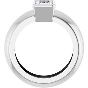 14K White Gold 5/8 CT Lab-Grown Diamond Lightweight Ring – image 2