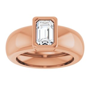 14K Rose Gold 5/8 CT Lab-Grown Diamond Lightweight Ring – image 3