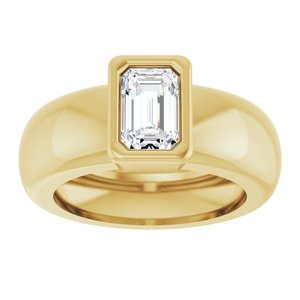 14K Yellow Gold 5/8 CT Natural Diamond Lightweight Ring – image 3