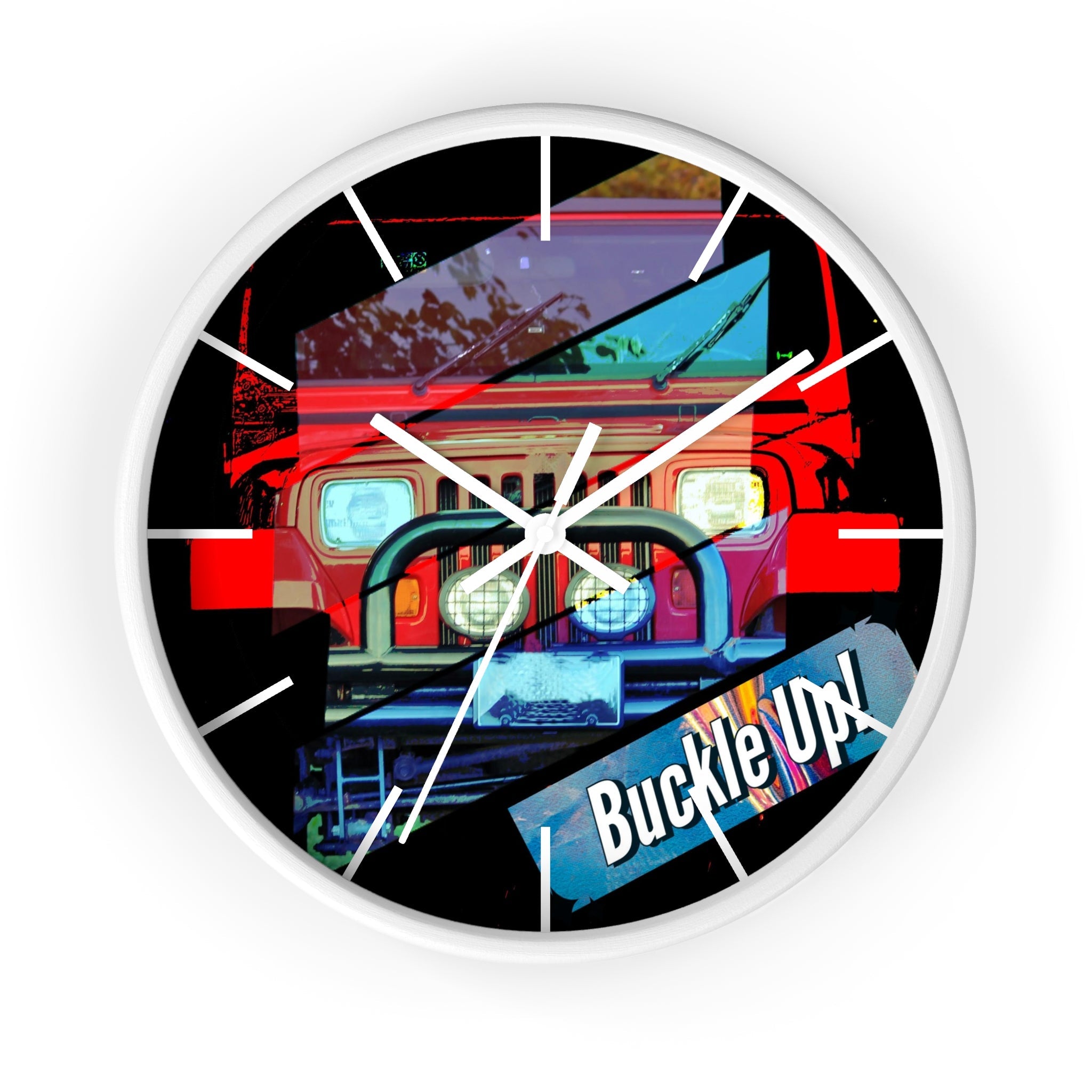 Buckle Up!  Four Wheel Drive Wall Clock