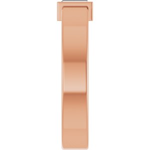 14K Rose Gold Lab-Grown Diamond  Bezel-Set Ring Size 4.5 – image 4