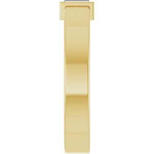 14K Yellow Gold Lab-Grown Diamond  Bezel-Set Ring Size 6 – image 4