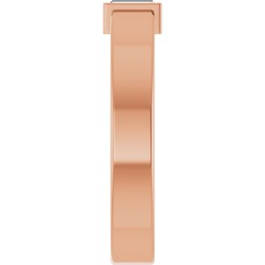 14K Rose Gold Lab-Grown Diamond  Bezel-Set Ring Size 6.5 – image 4