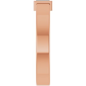 14K Rose Gold Lab-Grown Diamond  Bezel-Set Ring Size 7 – image 4