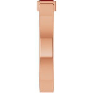 14K Rose Gold Lab-Grown Ruby  Bezel-Set Ring Size 8 – image 4