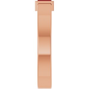 14K Rose Gold Lab-Grown Ruby  Bezel-Set Ring Size 7.5 – image 4