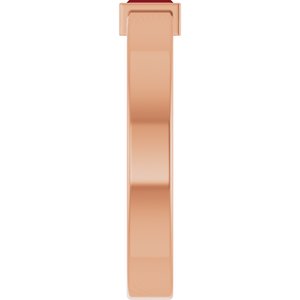 14K Rose Gold Lab-Grown Ruby  Bezel-Set Ring Size 8.5 – image 4