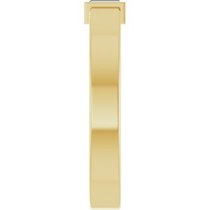 14K Yellow Gold Lab-Grown Diamond  Bezel-Set Ring Size 9.5 – image 4