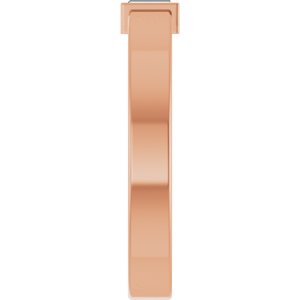 14K Rose Gold Lab-Grown Diamond  Bezel-Set Ring Size 10 – image 4