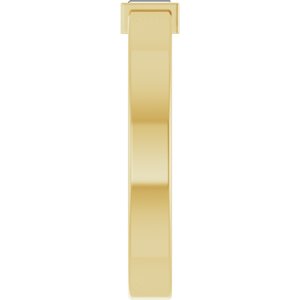 14K Yellow Gold Natural Diamond  Bezel-Set Ring Size 10 – image 4