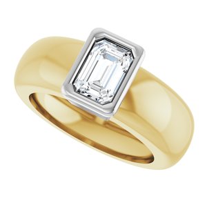 14K Yellow/White Gold 5/8 CT Natural Diamond Lightweight Ring – image 5