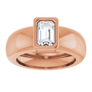 14K Rose Gold 5/8 CT Lab-Grown Diamond Lightweight Ring – image 3