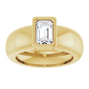 14K Yellow Gold 5/8 CT Natural Diamond Lightweight Ring – image 3
