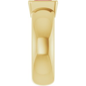 14K Yellow Gold Lab-Grown Ruby Lightweight Ring – image 4