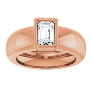 14K Rose Gold 5/8 CT Natural Diamond Lightweight Ring – image 3