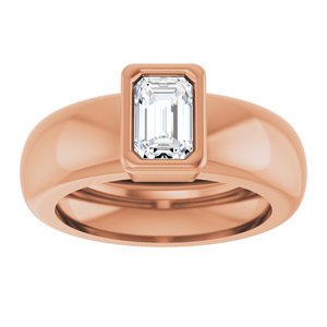 14K Rose Gold 5/8 CT Natural Diamond Lightweight Ring – image 3