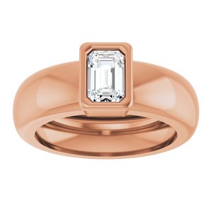 14K Rose Gold 5/8 CT Natural Diamond Lightweight Ring – image 3