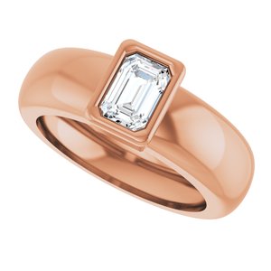 14K Rose Gold 5/8 CT Natural Diamond Lightweight Ring – image 5