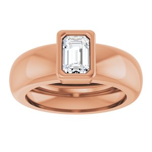 14K Rose Gold 5/8 CT Lab-Grown Diamond Lightweight Ring – image 3
