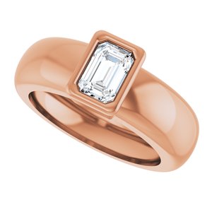 14K Rose Gold 5/8 CT Natural Diamond Lightweight Ring – image 5