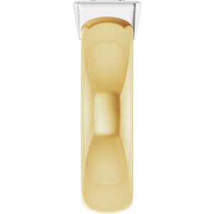 14K Yellow/White Gold 5/8 CT Natural Diamond Lightweight Ring – image 4