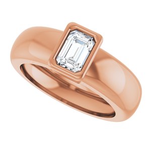 14K Rose Gold 5/8 CT Lab-Grown Diamond Lightweight Ring – image 5