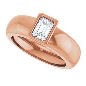 14K Rose Gold 5/8 CT Natural Diamond Lightweight Ring – image 5