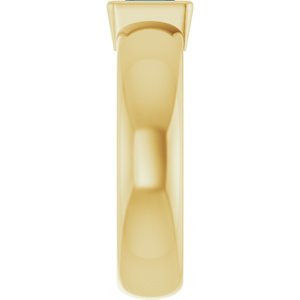 14K Yellow Gold Lab-Grown Blue Sapphire Lightweight Ring – image 4