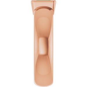 14K Rose Gold Lab-Grown Emerald Lightweight Ring – image 4