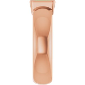 14K Rose Gold Lab-Grown Emerald Lightweight Ring – image 4