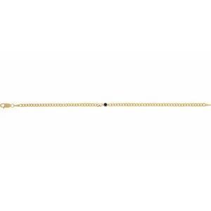 14K Yellow Gold Natural Blue Sapphire Link 7" Bracelet – image 2