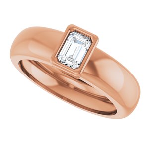 14K Rose Gold 5/8 CT Lab-Grown Diamond Lightweight Ring – image 5