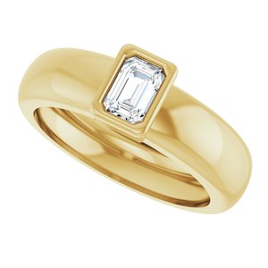 14K Yellow Gold 5/8 CT Lab-Grown Diamond Lightweight Ring – image 5