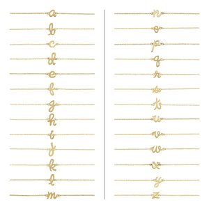 Script Initial Bracelet