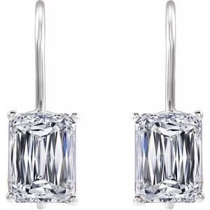 14K White Gold 5 CTW Lab-Grown Diamond Earrings – image 2