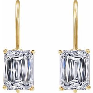 14K Yellow Gold 7 1/2 CTW Lab-Grown Diamond Earrings – image 2