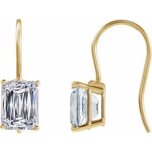 14K Yellow Gold 7 1/2 CTW Lab-Grown Diamond Earrings