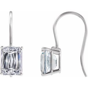 14K White Gold 5 CTW Lab-Grown Diamond Earrings