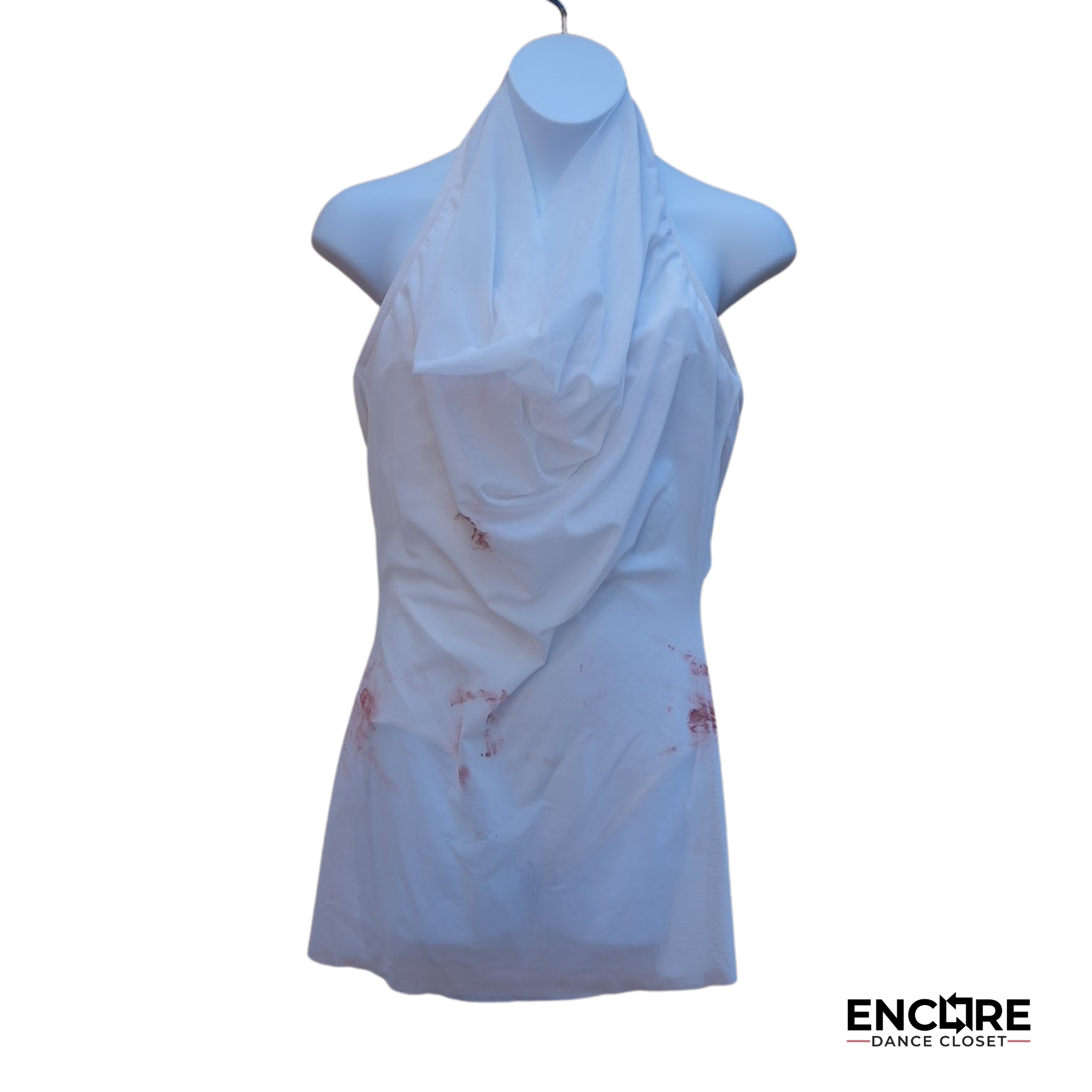 White Leotard with Slip Dress