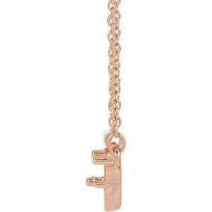 14K Rose Gold Accented 18" Necklace Mounting for 6 mm Pearl – image 8