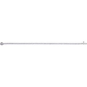 14K White Gold 5 CTW Lab-Grown Diamond Lightweight Line 7" Bracelet – image 3